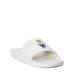 Ralph Lauren Polo Bear White Slides Mens Size 13